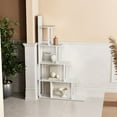 thumbnail image 3 of JESONVID L Shaped Bookshelf 5-Tier Modern Normcore Book Shelf Room Divider Bookcases Freestanding Corner Bookcase Shelves for Living Room Office Bedroom Hallway White, 3 of 8