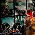 thumbnail image 5 of LSLJS 3 Pcs Christmas Lights for Window, 15.7x10 inch Metal Christmas Tree Shaped LED Night Lamps with Remote Control Battery Operated Colorful String Light Pendants Christmas Decorations for Party, 5 of 6