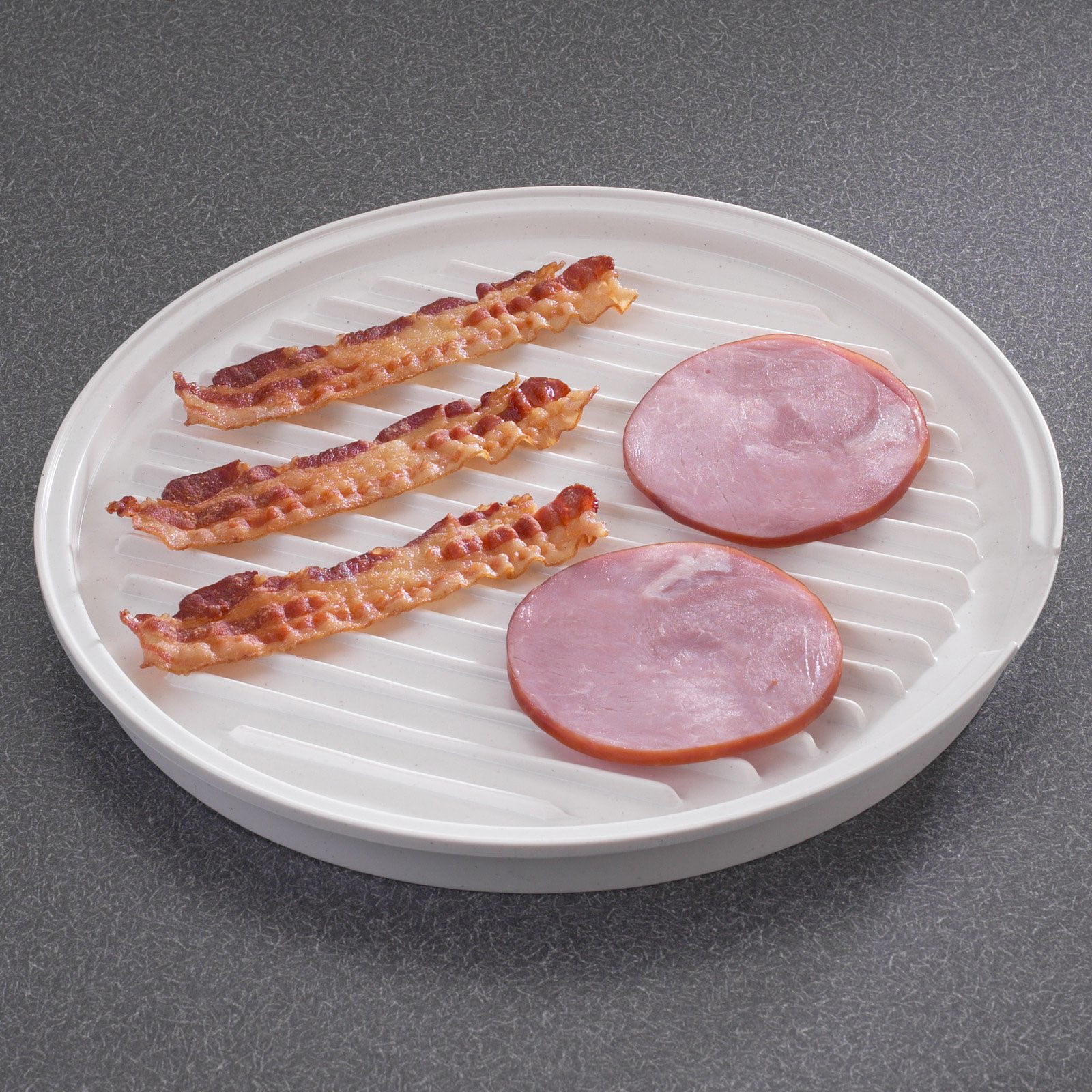 2-Sided Round Bacon and Meat Microwave Grill 2-Sided Bacon and Meat Grill