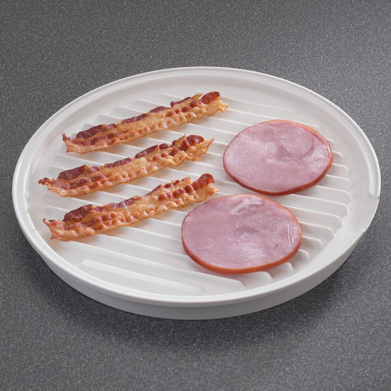 Nordicware 2 Sided Microwaveable Bacon & Meat Grill Plate 