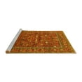 thumbnail image 2 of Ahgly Company Machine Washable Indoor Rectangle Oriental Yellow Industrial Area Rugs, 2' x 3', 2 of 4