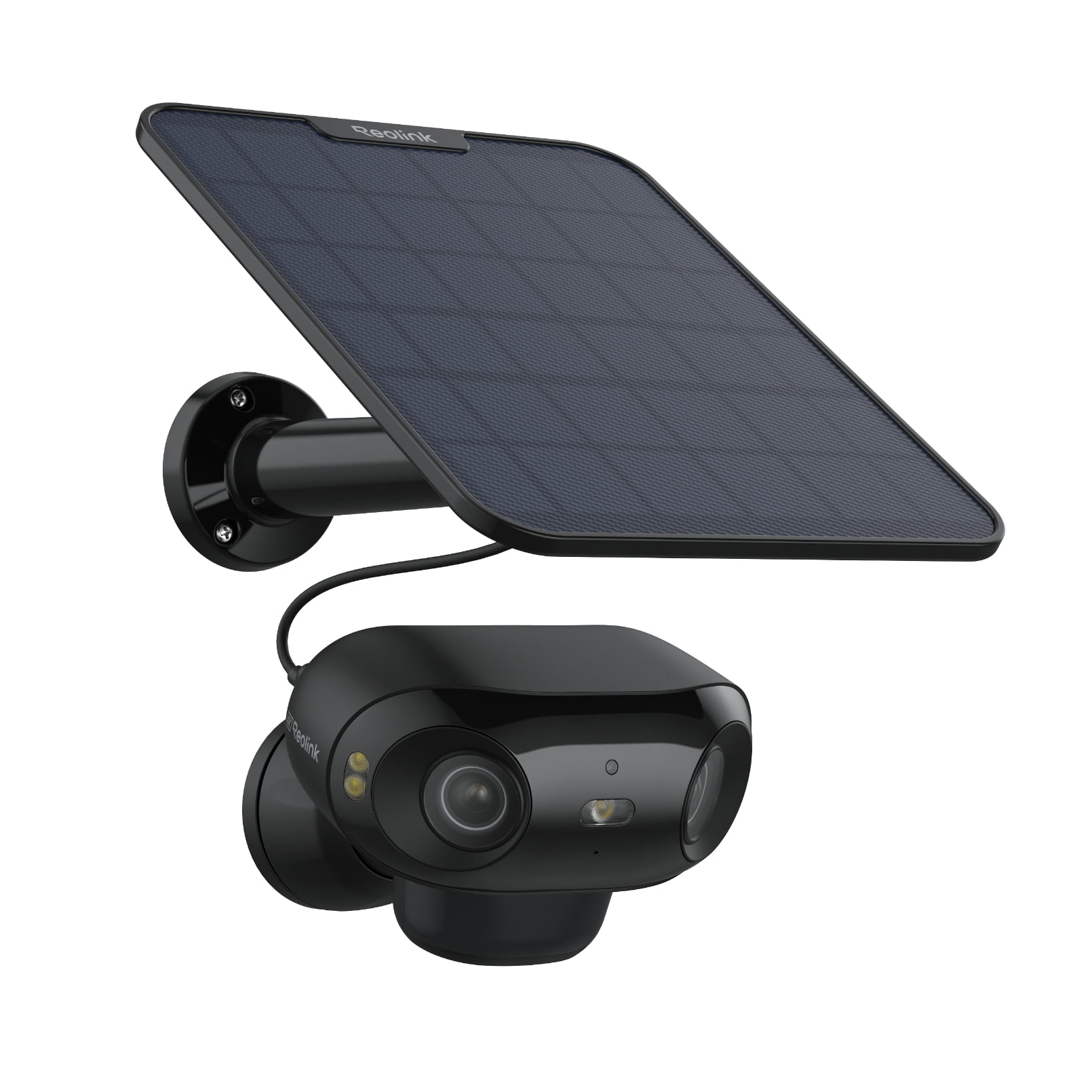 Reolink Argus 4 Pro 4K 8MP Wi-Fi Black Solar Security Camera, Dual Lens, ColorX Night Vision, AI Detection