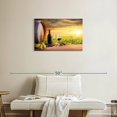 thumbnail image 2 of Elephant Stock Italian Vineyard Wine Wall Art - Horizontal Canvas Wall Art - Cafe & Restaurant Wall Decor - Food And Drink Canvas - Green And Brown Decor - 30" x 20", 2 of 4