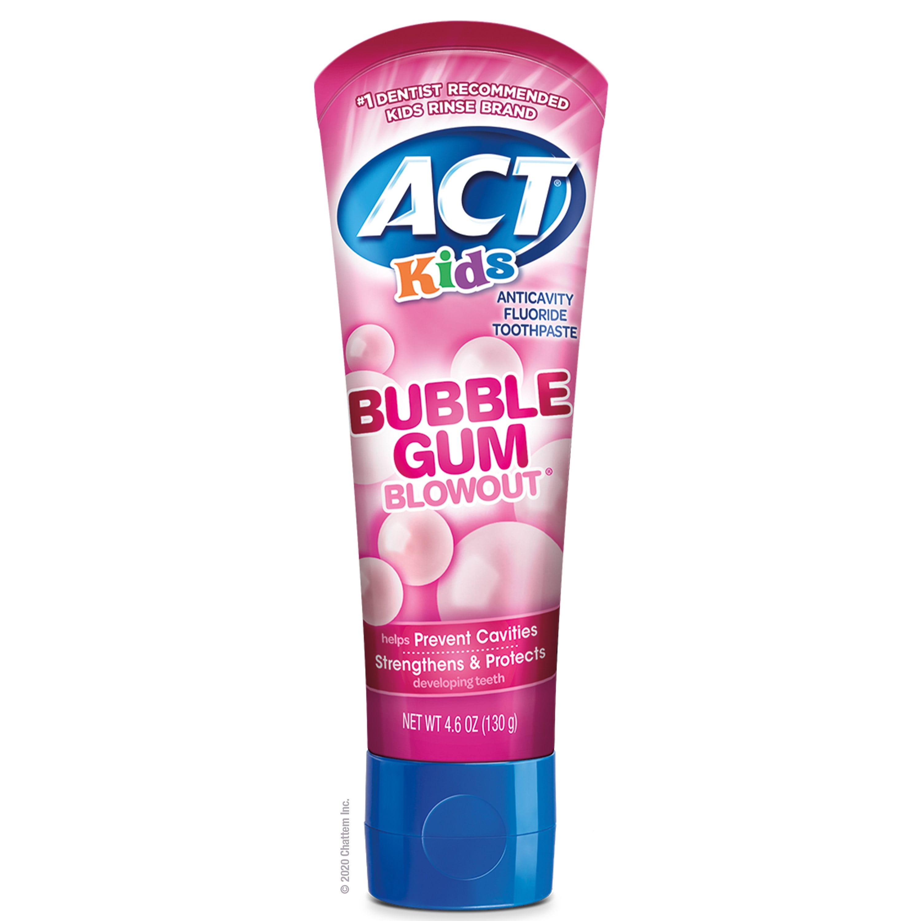 ACT Kids Fluoride Toothpaste (4.6 Oz, Bubblegum Blowout)
