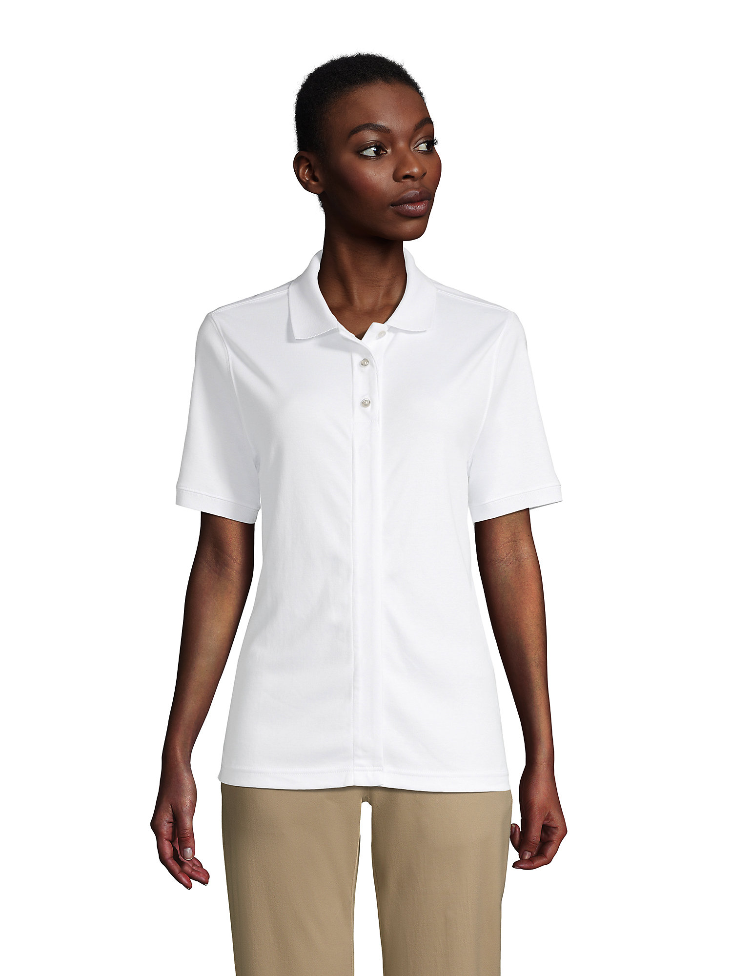 short sleeve interlock polo