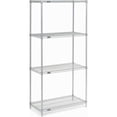 thumbnail image 3 of Global Industrial 18307Z 30 x 18 x 74 in. Nexel Poly-Z-Brite Wire Shelving, Clear, 3 of 4