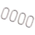 thumbnail image 1 of kusrkot 5X 4 Piece Stainless Steel Rings Nylon Watch Band Strap Belt Buckle 24mm, 1 of 9