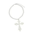 thumbnail image 5 of EHJRE Cross Necklace Fashion Costume Accessories Chunky for Party Birthday Holiday Sliver, 5 of 9