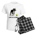 thumbnail image 4 of CafePress - Boston Terrier Life Women's Light Pajamas - Women's Short Sleeve Print T-Shirt and Pants Light Cotton Pajama Set, 4 of 7