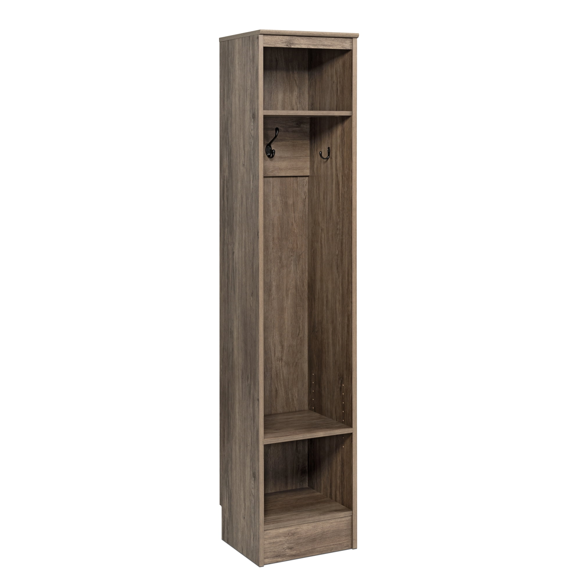 Prepac Narrow Entryway Organizer, Drifted Gray - Set of 2