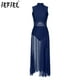 thumbnail image 2 of Leotardo de gimnasia para mujer, vestido de baile lírico de Ballet, traje de patinaje artístico dividido con diamantes de imitación, vestidos de graduación líricos, Ropa de baile, 2 of 5
