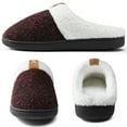 thumbnail image 3 of DSOLE Women's Fuzzy Slippers Memory Foam Bedroom Shoes Anti slip Indoor Outdoor House Slippers​ Red 8, 3 of 4