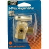 PlumbCraft 1/4 in. Compression in. X 3/8 in. Compression Brass 3-Way Valve