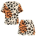 thumbnail image 3 of Leopard Print Pattern Pajamas Set Womens Loungewear Sleepwear 2 Piece PJ Sets, 3 of 7