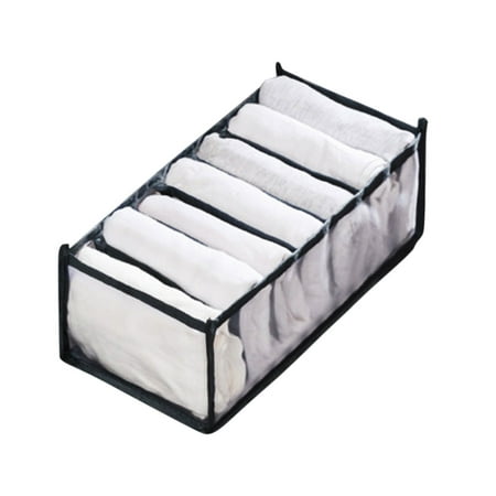 

Pgeraug Storage bag Mesh Clothes Storage Box Trouser Compartment Storage Box Drawer Compartment Bag Home Textile Storage A