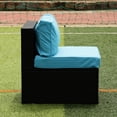 thumbnail image 3 of Sectional Outdoor Sofa Set with 5 Pieces | Great for Garden Gatherings and Enjoying Drinks | Eco-Friendly Rattan and Machine-Washable Cushions | Solves Maintenance and Comfort Issues, 3 of 7