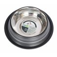 thumbnail image 1 of Color Splash Stripe Non-Skid Pet Bowl 8 oz - Black, 1 of 1