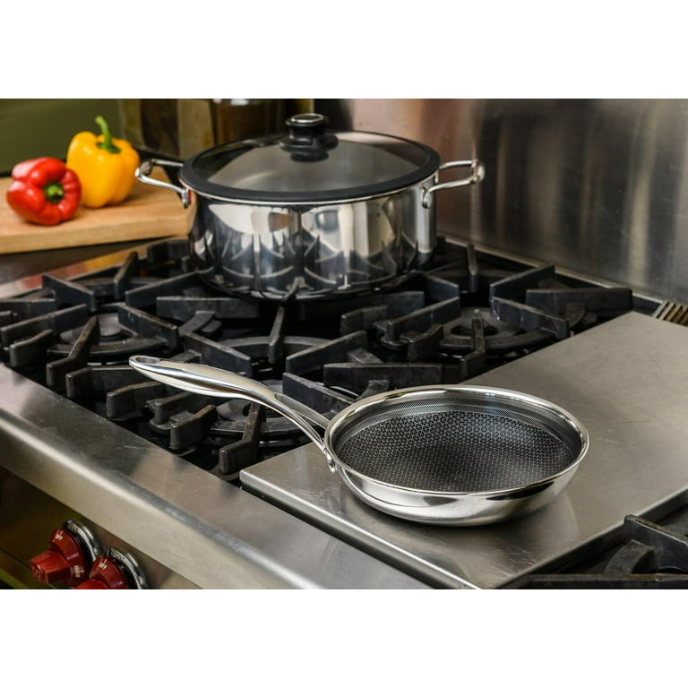 Frieling Black Cube Hybrid Stainless Steel/Nonstick 11 inch Saute Pan with Lid