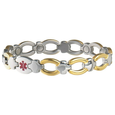 Sabona Magnetic Diabetic Ladies' Medical ID Bracelet-L/XL
