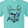 thumbnail image 4 of Inktastic French Bulldog Portrait with Sunglasses T-Shirt, 4 of 5