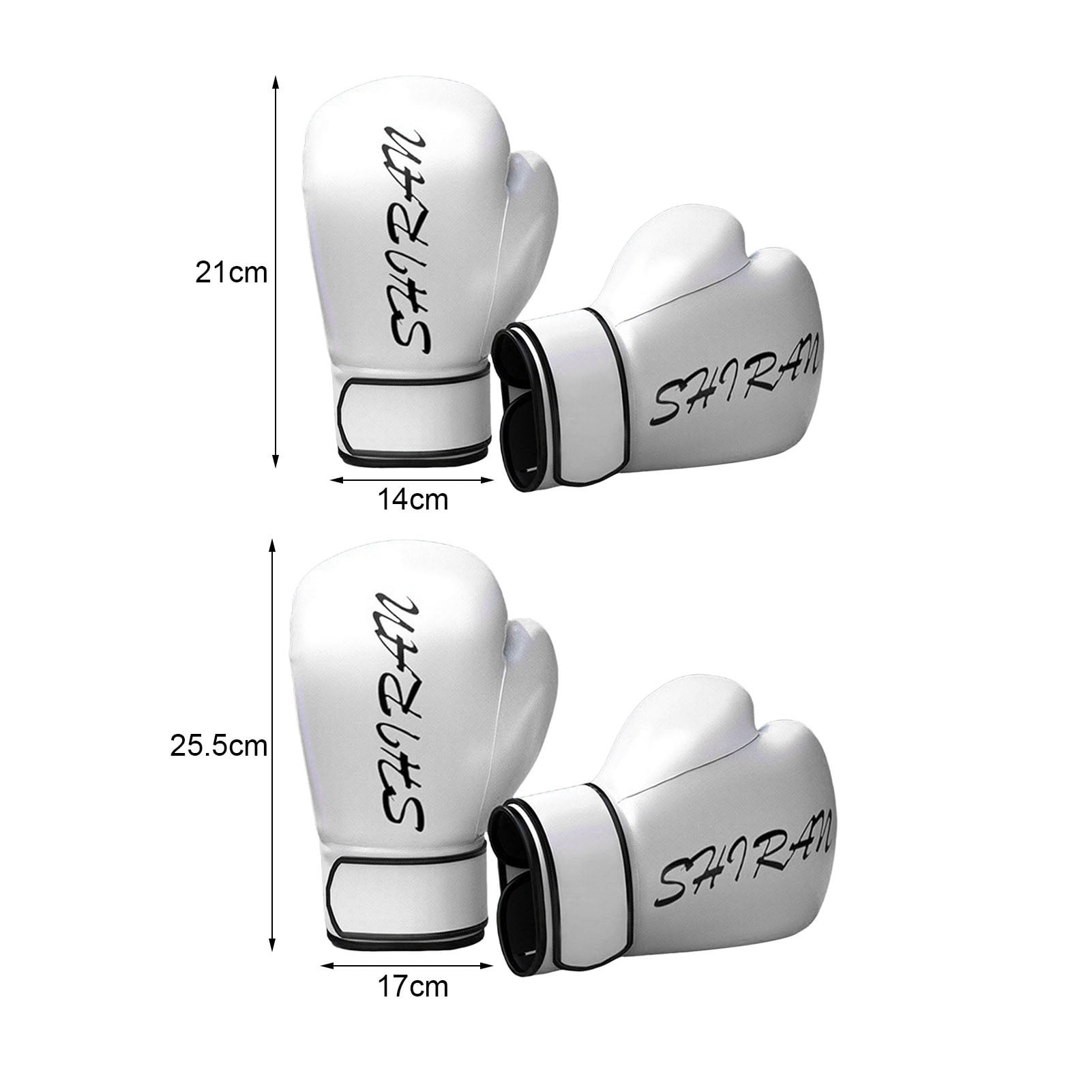 YIFAEUX 1 Pair Boxing Gloves Faux Leather Professional Training Muay Thai Free Sparring Fighting Heavy Punching Bag Adults Kids Mitts Hands Protector