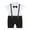 Black, variant on Huowey Newborn Baby Boy Gentleman White Shirt Bowtie Tuxedo Onesie Jumpsuit Overall Romper For 3Months To 18Months Cozy Dailywear, 9-12 Months