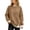 Coffee, variant on Horkkom Pullover Sweatshirts for Women Long Sleeve Crewneck Sweatshirts Casual Thin Fall Outfits L