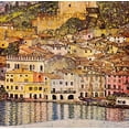 thumbnail image 2 of Klimt, Gustav 20x20 Gold Ornate Wood Framed with Double Matting Museum Art Print Titled - Malcesine On Lake Garda 1913, 2 of 4