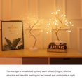 thumbnail image 4 of Injueey 108 LEDS Gypsophila Night Light Pearl Bonsai Table PC Touch Tree Light DIY Desktop Bonsai Tree LED Luces de hadas Decoración Luz Iluminación y accesorios 108 LED Injueey HA005670-05B, 4 of 6