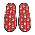 thumbnail image 1 of Balery cute Christmas Moose Pantuflas de Casa de Felpa Silenciosas con Diseño Estampado, Zapatillas Cómodas Antideslizantes de Algodón para Interior-Medium, 1 of 8