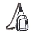 thumbnail image 2 of Clear Travel Shoulder Bag Waterproof Lightweight Transparent Messenger Crossbody Bag, Secure Zipper For Everyday Hands-Free Use, 2 of 6