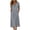 Gray, variant on ZToonmas Women's Cowl Neck Tunic Dress Short Sleeve Casual Loose Fit High Low Midi Dress with Pockets