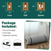 Japanese Floor Mattress, Futon Mattress, Foldable & Portable, Roll Up Mattress Tatami Mat Sleeping Pad with Storage Bag