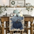 thumbnail image 2 of Sm:)e Blue Pumpkin Fall Table Runner 13x72 Inch, Thanksgiving Decorations for Kitchen Dinning Home Party, 2 of 7