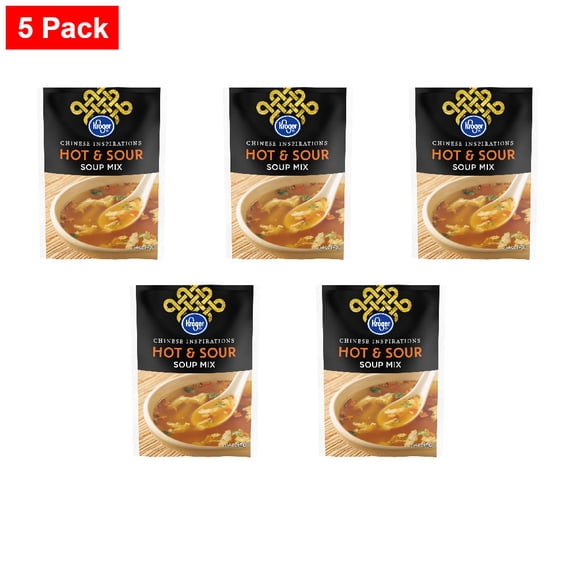 Kroger Chinese Inspirations Hot & Sour Soup Mix Packet 1.34 oz - 5 Pack
