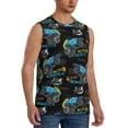 thumbnail image 2 of Fotbe Men's Cool Off-Road Vehicle Print Men's Sleeveless Muscle Tank Tops Casual T-Shirts for Gym Workout Beach-3X-Large, 2 of 8