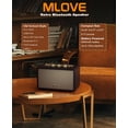 thumbnail image 2 of Altavoz Bluetooth MLOVE A200 portátil retro con Aux/USB/SD negro, 2 of 6