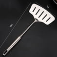 thumbnail image 2 of Stainless Steel Fish Spatula Thickened Slotted Fish Shovel Wide Fish Turner, 2 of 10