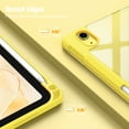 thumbnail image 4 of Fintie Hybrid Slim Case for iPad (A16) 11th Generation 11 Inch (2025), iPad 10th Generation 10.9 Inch (2022), with Clear Transparent Back, Sunflowers, 4 of 11