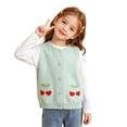 thumbnail image 4 of StSilkitty Cardigan Vest Sweater for Boys Girls Cute Embroidery Sleeveless Button down Knit Waistcoat Lightweight Casual Tops, 4 of 9