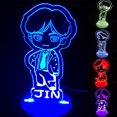 thumbnail image 3 of Gwong Juguete BTS FIGURA Forma Acrílico Soporte parpadeante 3D Siete Color Noche Luz de luz Resplandor Stick Gwong 30007110, 3 of 7