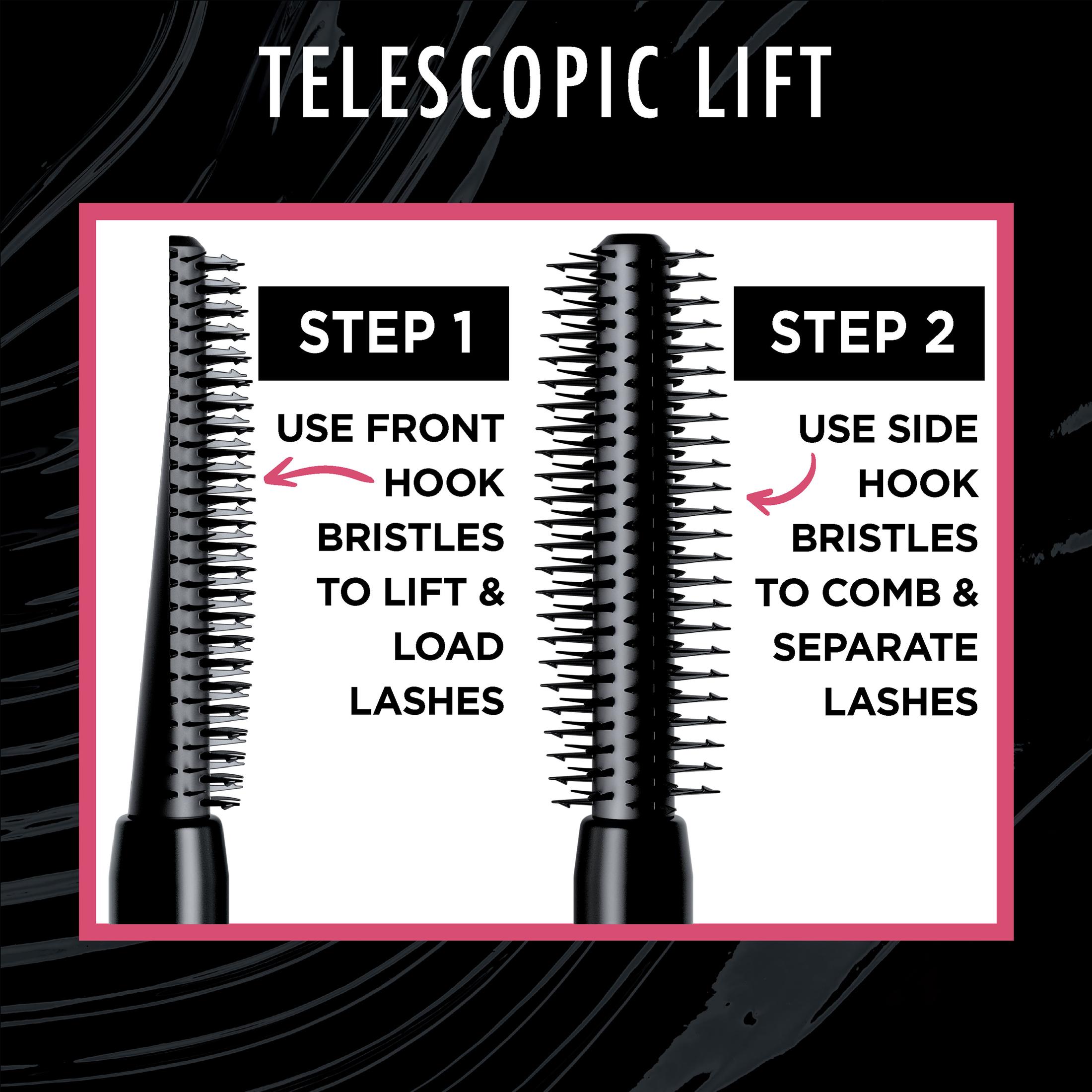 L'Oreal Paris Telescopic Lift Washable Mascara, Blackest Black photo 8