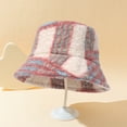thumbnail image 2 of CSChome Fisherman Hat Unisex Winter Fisherman Hat - Color Matching Thick Soft Plush Flat Top, 2 of 7
