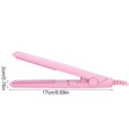 thumbnail image 3 of Plancha alisadora de pelo con placas cerámicas flotantes, calentamiento rápido en 15 segundos, memoria de temperatura, color rosa, tamaño viaje para mujer., 3 of 5