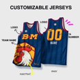 thumbnail image 3 of Camisetas de baloncesto BASKETMAN para hombre, con estampado de animales por sublimación completa, personalizables, con nombre del equipo, número y logotipo, chándales para hombre, 3 of 5