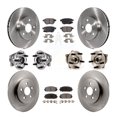 thumbnail image 1 of Transit Auto Front Rear Hub Bearings Assembly Disc Brake Rotors and Semi-Metallic Pads Kit (10Pc) for Car Lexus CT200h - Left Right Side (Driver Passenger) KBB-123961, 1 of 11
