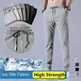 thumbnail image 4 of Men'sFastDryStretchPantsCasualHighElasticWaistBusinessClassicTrousers, 4 of 5