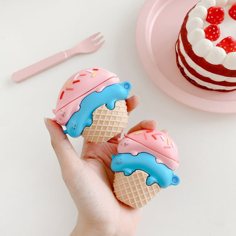 For AirPods 3rd Gen 2021/1/2/Pro Shockproof 3D cat ice cream