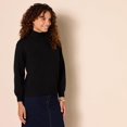 thumbnail image 2 of walmart Essentials Womens Plus Organic Cotton Funnel-Neck SweaterPlus Organic Cotton Funnel-Neck Sweater, 2 of 7