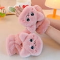 thumbnail image 4 of Bmisegm Warm Gloves for Women Convertible Mitten Style Cat Accent Touchscreen Button Detail Cold Weather Gloves Pink One Size, 4 of 5